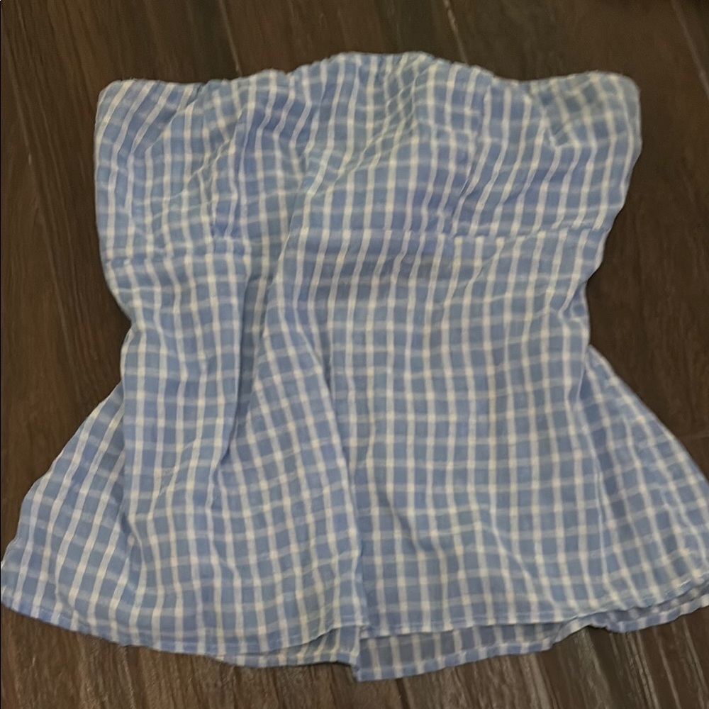 Socialite Blue and White Checkered Camisole